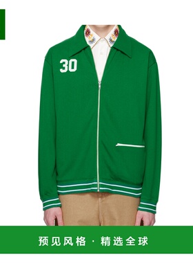 香港直邮BODE 男士夹克 MRS25CS034GREEN SS2025 绿色 拉链休闲夹