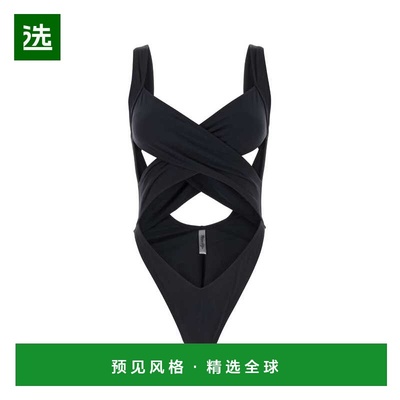 1h可退 香港直邮reina olga 女士 Exotica trikini 黑色弹力尼龙