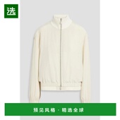 美国直邮 HELMUT LANG 1h可退 女士丝绸缎纹飞行员夹克 短外套