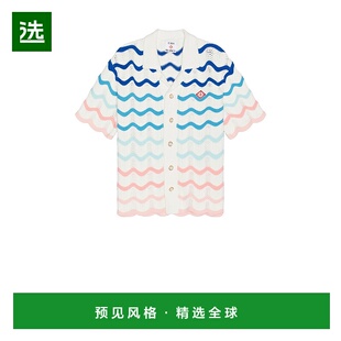 1h可退 香港直邮Casablanca 男士 波浪纹衬衫 MPS25KW84801男装