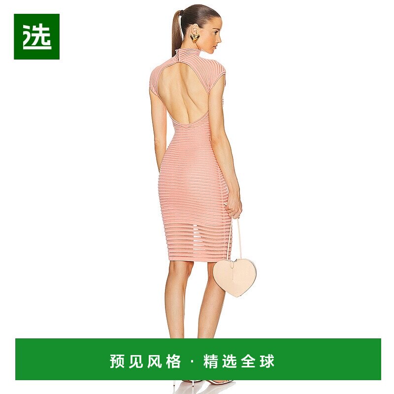 1h可退 香港直邮Alaïa 女士 Back 剪短连衣裙 AA9R24035M863