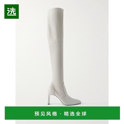 香港直邮TOTÊME 女士 皮质过膝靴子 254WAS0262LE0089LIGHTGREY