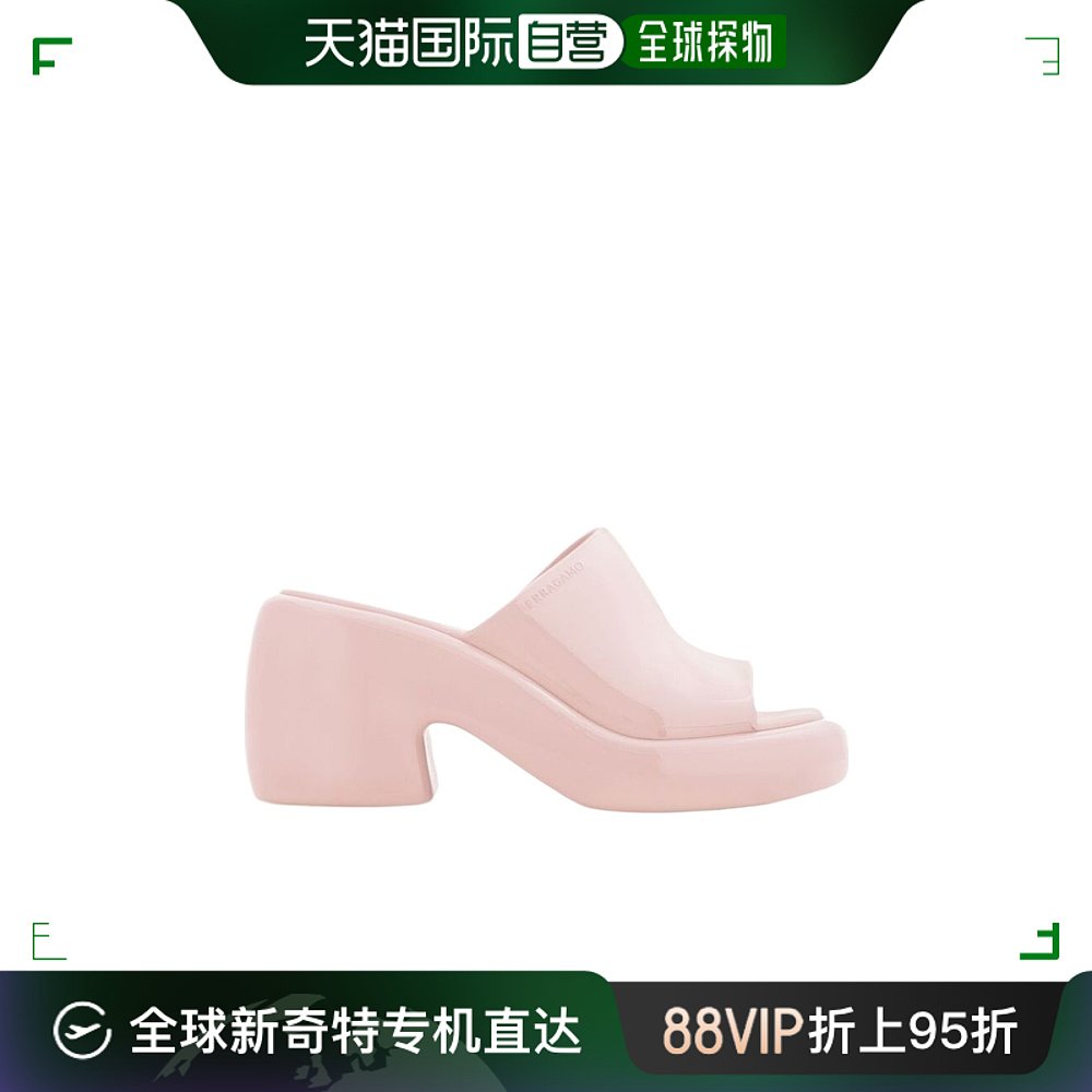 香港直邮Salvatore Ferragamo一脚蹬高跟凉鞋 01H703