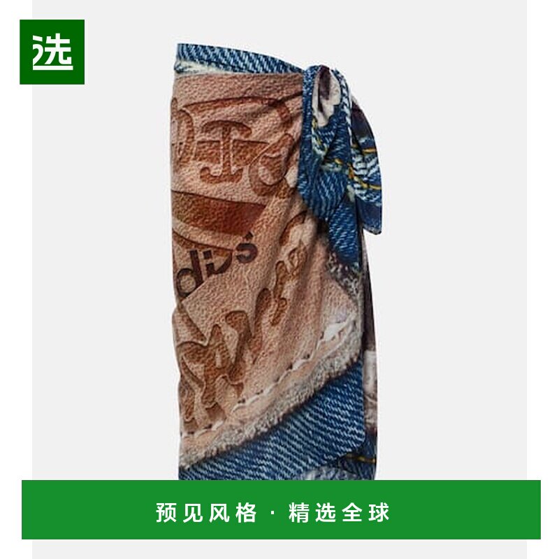 1h可退 香港直邮Acne Studios 艾克妮 女士 印花棉质海滩罩衫 000图片