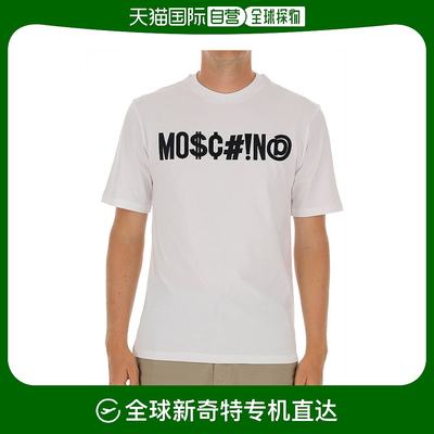 香港直邮Moschino莫斯奇诺白色男士T恤