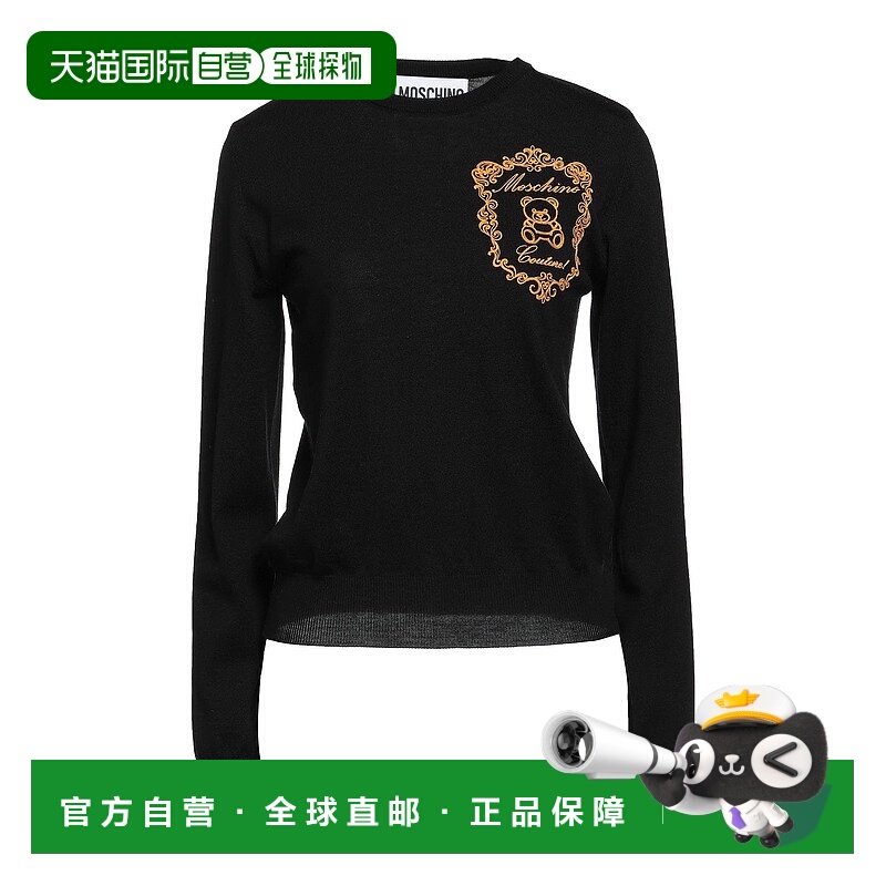 1h可退 香港直邮Moschino 莫斯奇诺 女士 毛衣 black黑色 舒适时