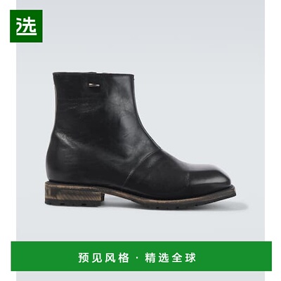 1h可退 香港直邮Our Legacy 男士 Engine 皮质短靴 004103男靴