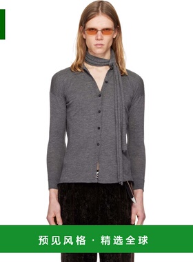 1h可退 香港直邮Magliano 男士 灰色 Tipa Knitted 开衫 MGFW25SR