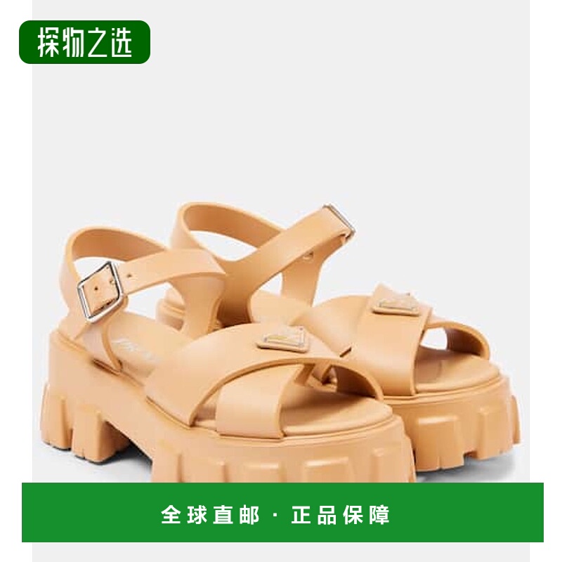 香港直邮Prada 普拉达 女士 Monolith 防水台凉鞋
