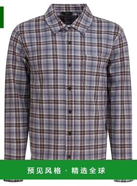 香港直邮VINCE 男士衬衫 M06629851A180HFB AW2025 灰色 Shirts