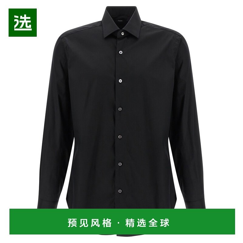 香港直邮BARBA 男士衬衫 I1U12P01PZ2708U0001 AW2025 黑色,男装,衬衫,淘宝优惠券,粉丝福利购,淘宝优惠卷