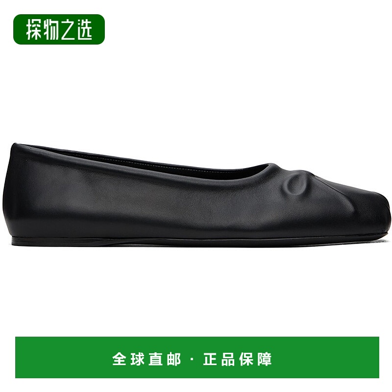 1h可退 香港直邮Marni 玛尼 男士 黑色 Little Bow 芭蕾鞋 BAMR06