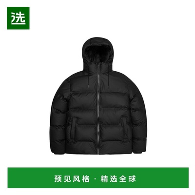 香港直邮RAINS 女士羽绒服 15120BLACK AW2024 黑色 Rains  Coats