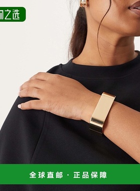 香港直邮ASOS 女士 Curve 椭圆形形状设计色调手镯(金色)
