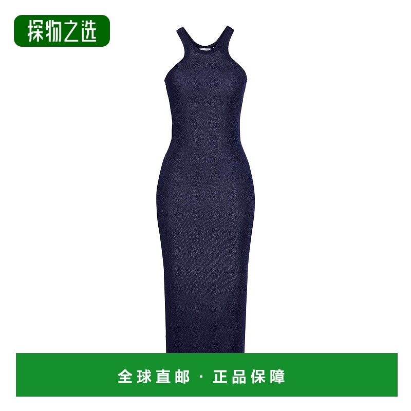 1h可退 香港直邮Sportmax 斯宝麦斯 女士 中长连衣裙 blue蓝色 舒