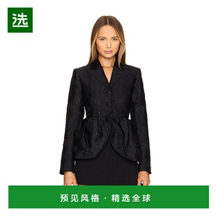 1h可退 香港直邮ROTATE BIRGER CHRISTENSEN 女士 提花垂褶西装外