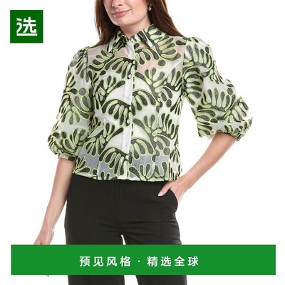 1h可退 【美国直邮】gracia 女士 衬衫泡泡袖上衣
