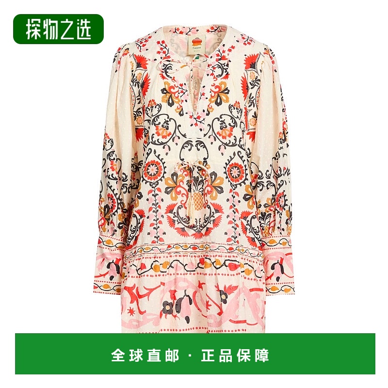 香港直邮FARM RIO 女士 短款连衣裙 beige米色 舒适时尚