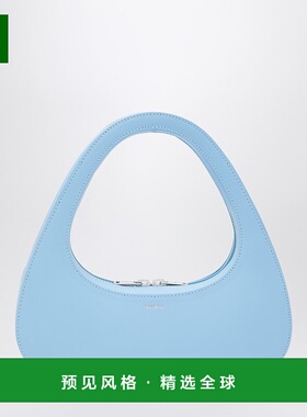 1h可退 香港直邮Coperni 女士 Baguette Swipe 超细浅蓝色皮革包