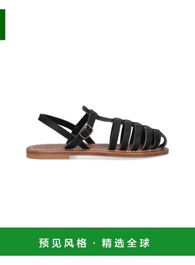 1h可退 香港直邮K.JACQUES 女士 St Tropez 黑色凉鞋 EJ30467PULN