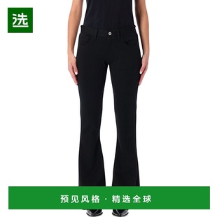 黑色低腰束腰喇叭型长裤 香港直邮Junya 女士 渡边淳弥 Watanabe