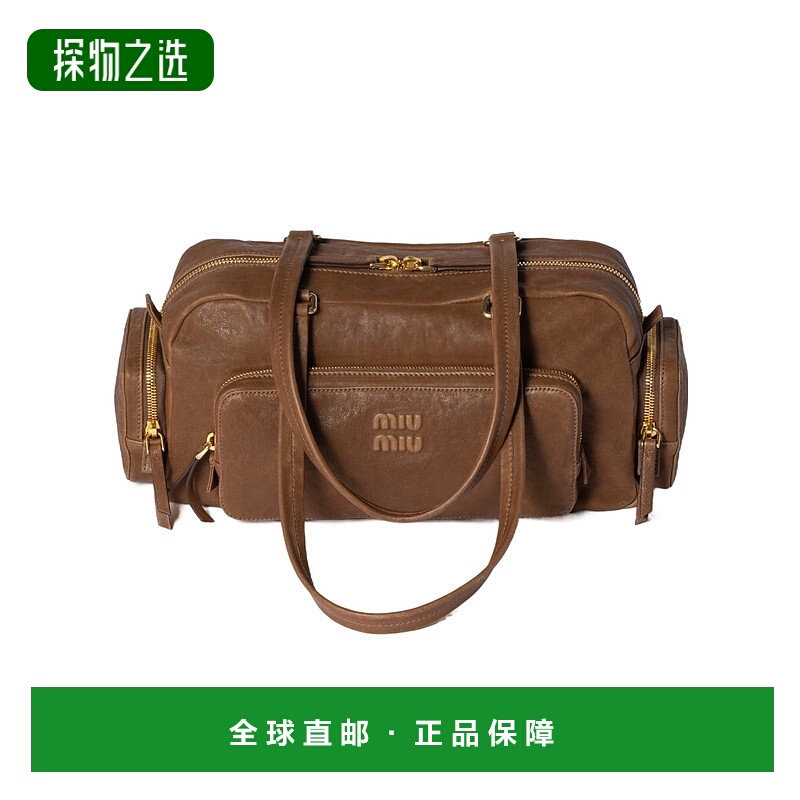 香港直邮Miu Miu 拉链手提包 5BB1752CV4VOOO