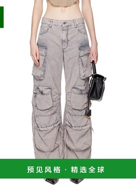 1h可退 香港直邮The Attico 女士 灰色 Fern 牛仔裤 251WCP00084D