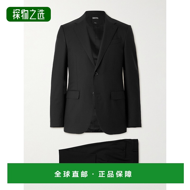 香港直邮Zegna 杰尼亚 男士 Trofeo™ 羊毛/斜纹布套装 22FT2Y8225