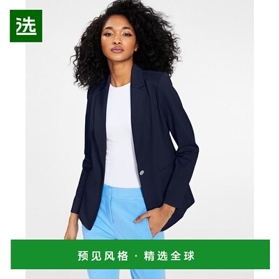 【美国直邮】Bar III女士外套直筒型休闲时尚 保暖舒适 潮流女装