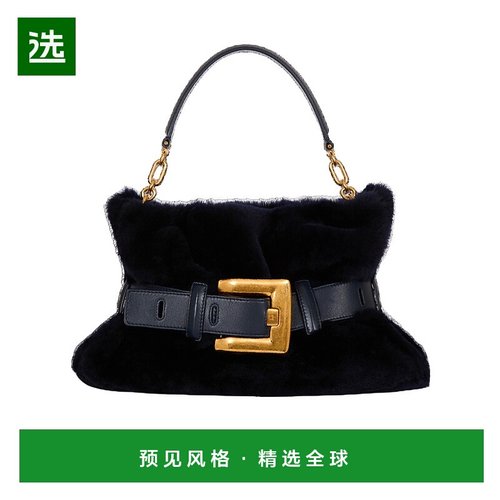 香港直邮Balmain Anthem 中号羊毛手提包单肩包皮包 FN0KK990LMER