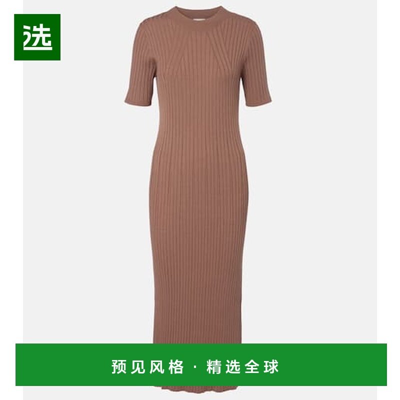 1h可退 香港直邮VARLEY 女士 Maeve 2.0 罗纹针织中长连衣裙,女装/女士精品,连衣裙,淘宝优惠券,粉丝福利购,淘宝优惠卷