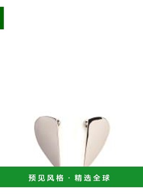 1h可退 香港直邮Alaïa 女士 半心形耳环 AA2B116LA006 metal金属