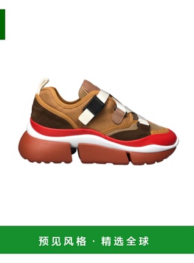 香港直邮Chloe SONNIE低帮休闲运动鞋 C18A05118牛皮厚底松糕鞋