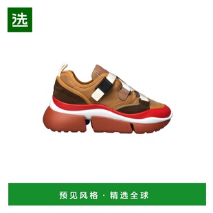 香港直邮Chloe SONNIE低帮休闲运动鞋 C18A05118牛皮厚底松糕鞋