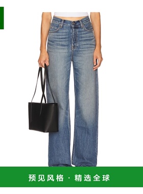 1h可退 香港直邮GRLFRND 女士 Elliot V领牛仔长裤 GFJ10010U25