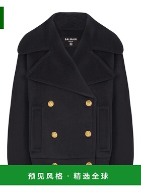 香港直邮BALMAIN 女士夹克 GF1UA141WD480PA SS2026 黑色
