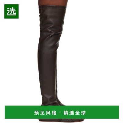 1h可退 香港直邮YUME YUME 女士 棕色 Overknee Ballerina 高筒靴