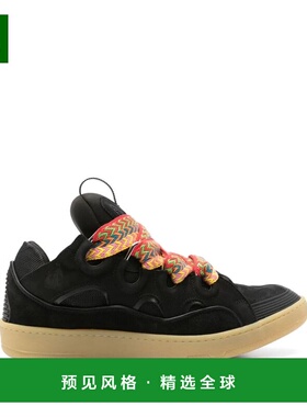 香港直邮Lanvin 朗雯 女士 CURB 皮质运动鞋 FUSKDK12DRA2P2510