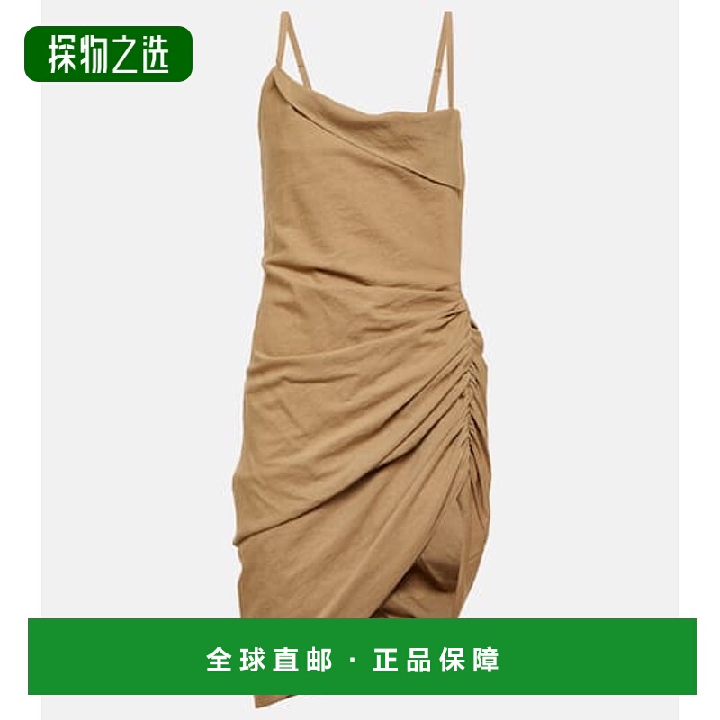 1h可退 香港直邮Jacquemus 女士 La Saudade 长袍薄纱迷你连衣裙