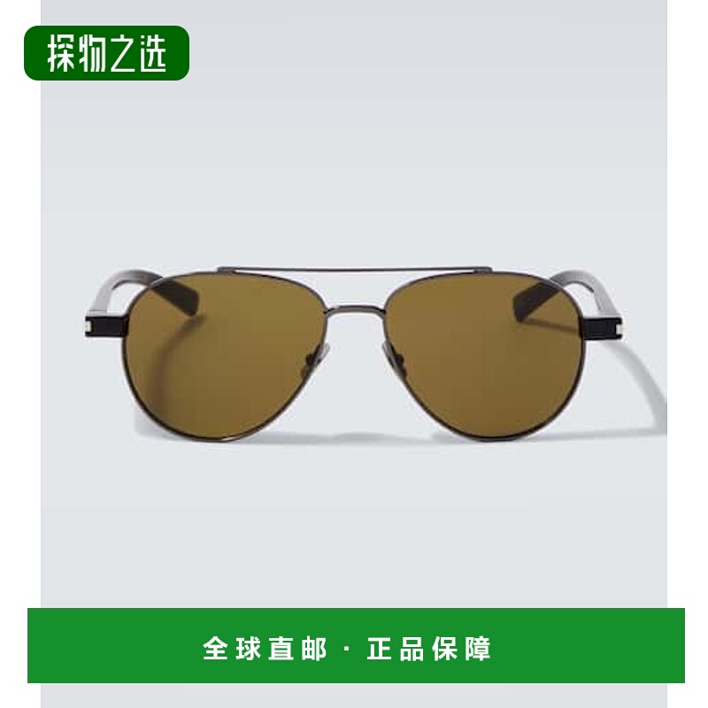1h可退 香港直邮Saint Laurent 圣罗兰 男士 SL 843 飞行员太阳眼