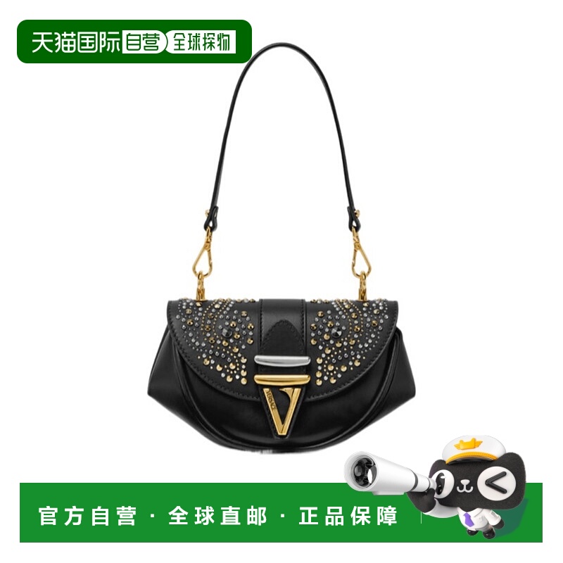 香港直邮Versace VIRTUS铆钉小号单肩包 10200891A16216