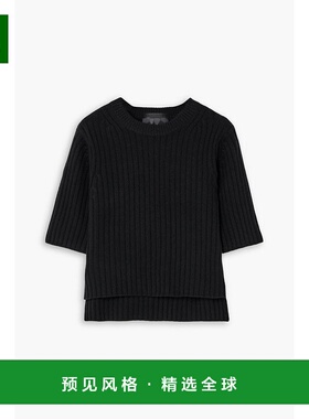 1h可退 香港直邮Arch4 女士 Elma 罗纹羊绒毛衣 KNJP2513BLACK