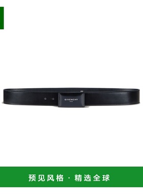 香港直邮GIVENCHY 男士腰带 BK407MK21N001 SS2026 黑色 logo皮带