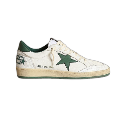 欧洲直邮GOLDENGOOSE/GGDB男士白色皮革LOGO字体休闲平底运动