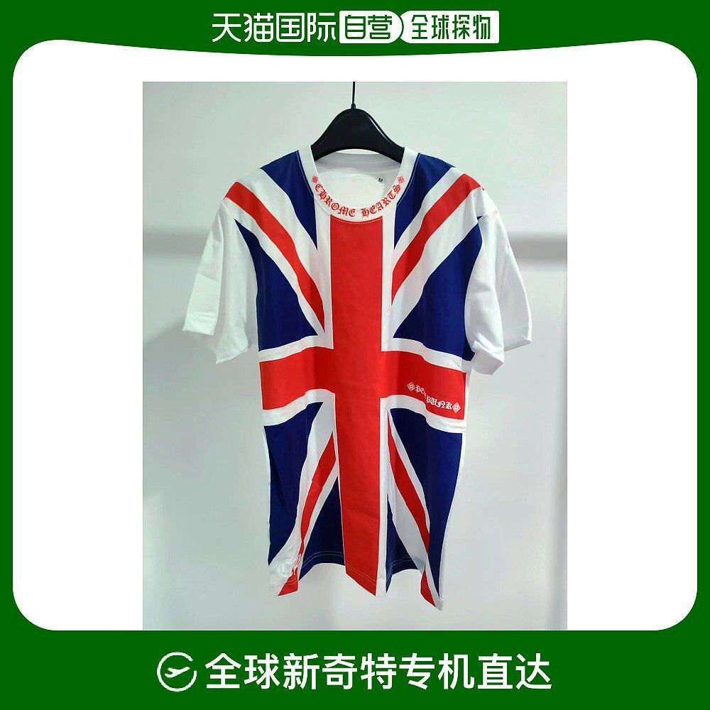 香港直邮chrome heartschrome hearts  克罗心国旗印花短袖