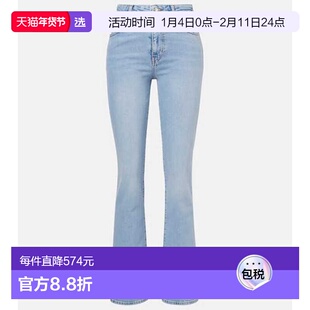 1h可退 香港直邮Frame Denim 女士 Ruler 高腰直筒牛仔裤