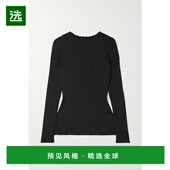 露背罗纹真丝毛衣 1h可退 6900Y543 女士 Ash 香港直邮The Row