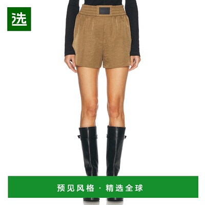 1h可退 香港直邮Helmut Lang 海尔姆特·朗 女士 Boxer 摺痕短裤