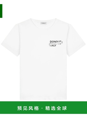 香港直邮DONDUP 男士T恤 US198JF0271UIU9DU000 SS2025 白色