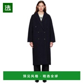 bone 美国直邮 1h可退 大衣 rag Thea 毛呢外套 海军蓝 女装